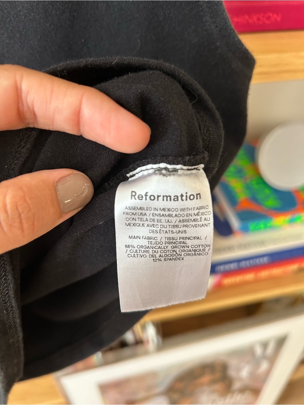 Reformation Black Dusk Boatneck Tank Medium - Picture 4 of 4